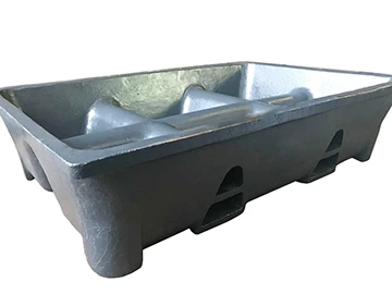 Que material é usado para moldes de ferro fundido?